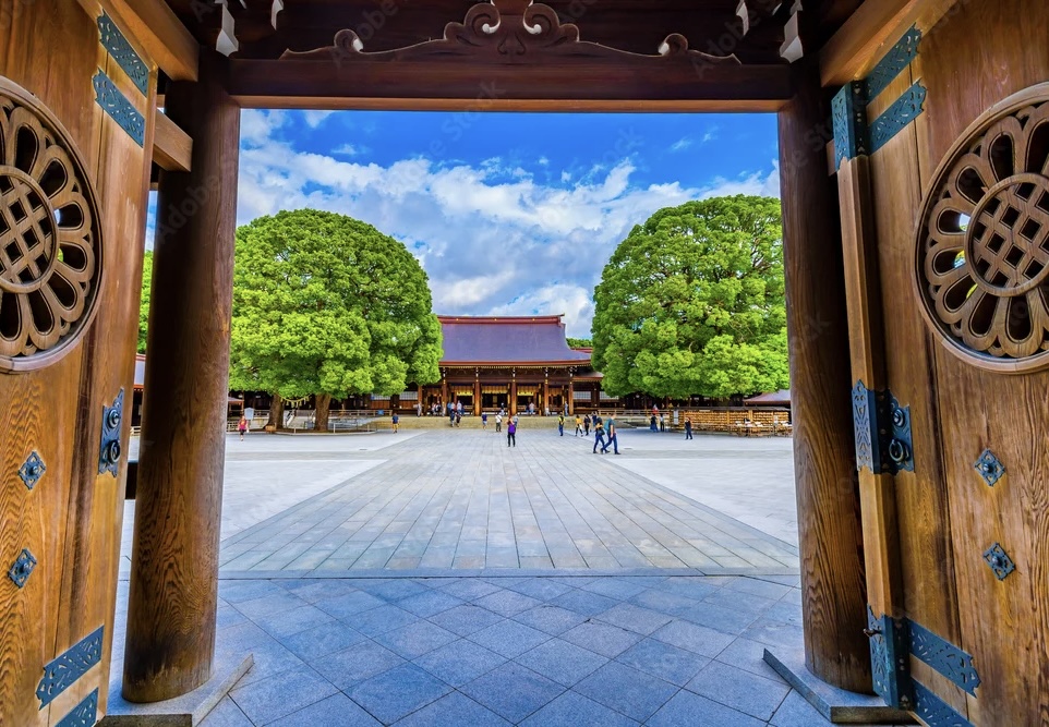 Meiji Shrine grounds Shinto rituals Tokyo