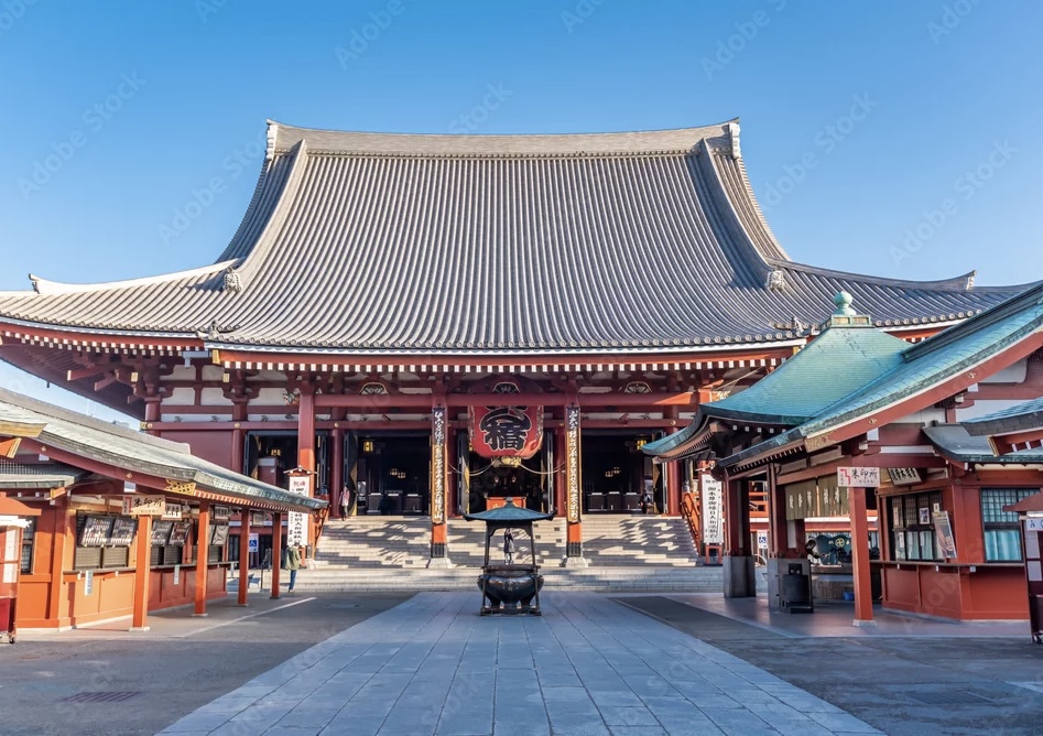 Senso-ji Temple main hall Asakusa Tokyo